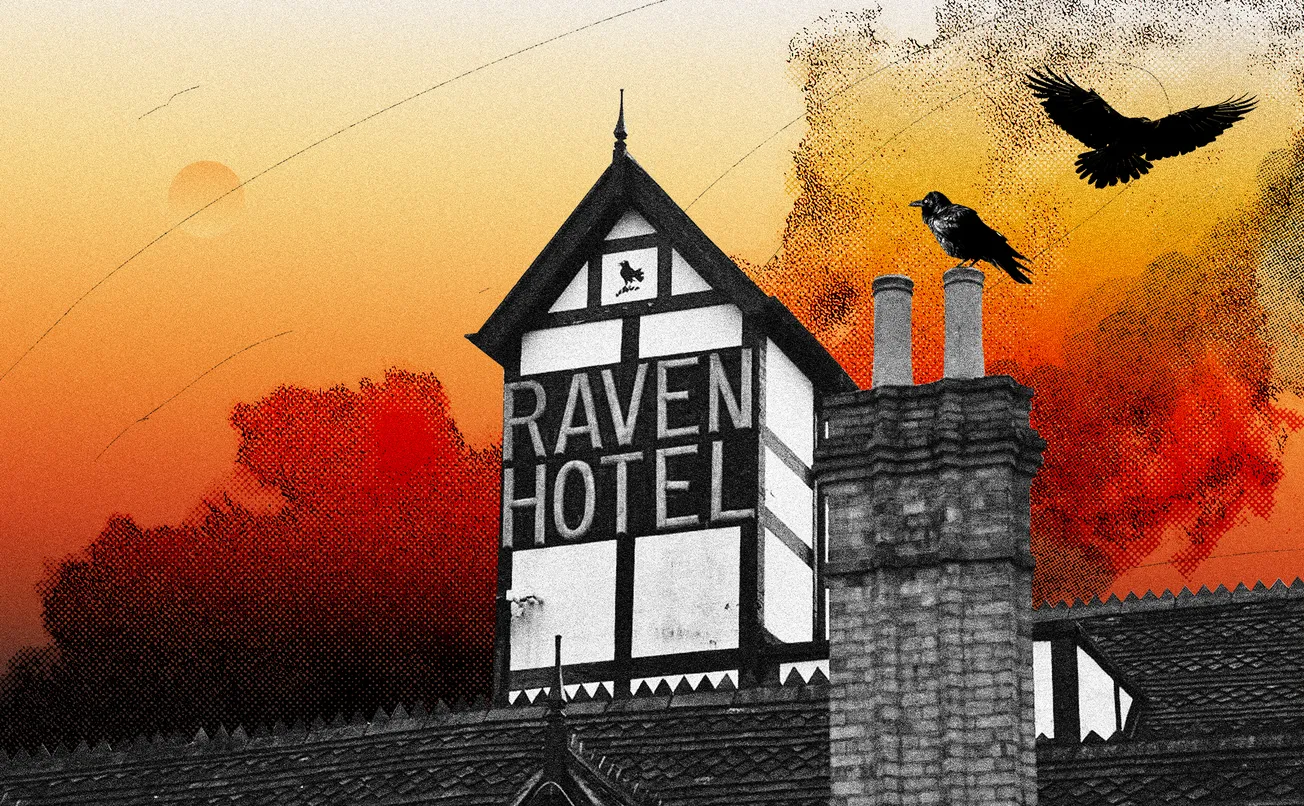 The Raven Hotel was left empty for 15 years. This month it set on fire